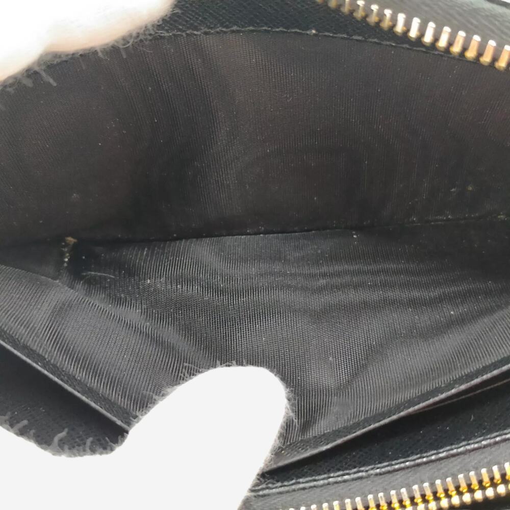 Prada Saffiano Long Wallet Black Leather - Picture 7 of 9